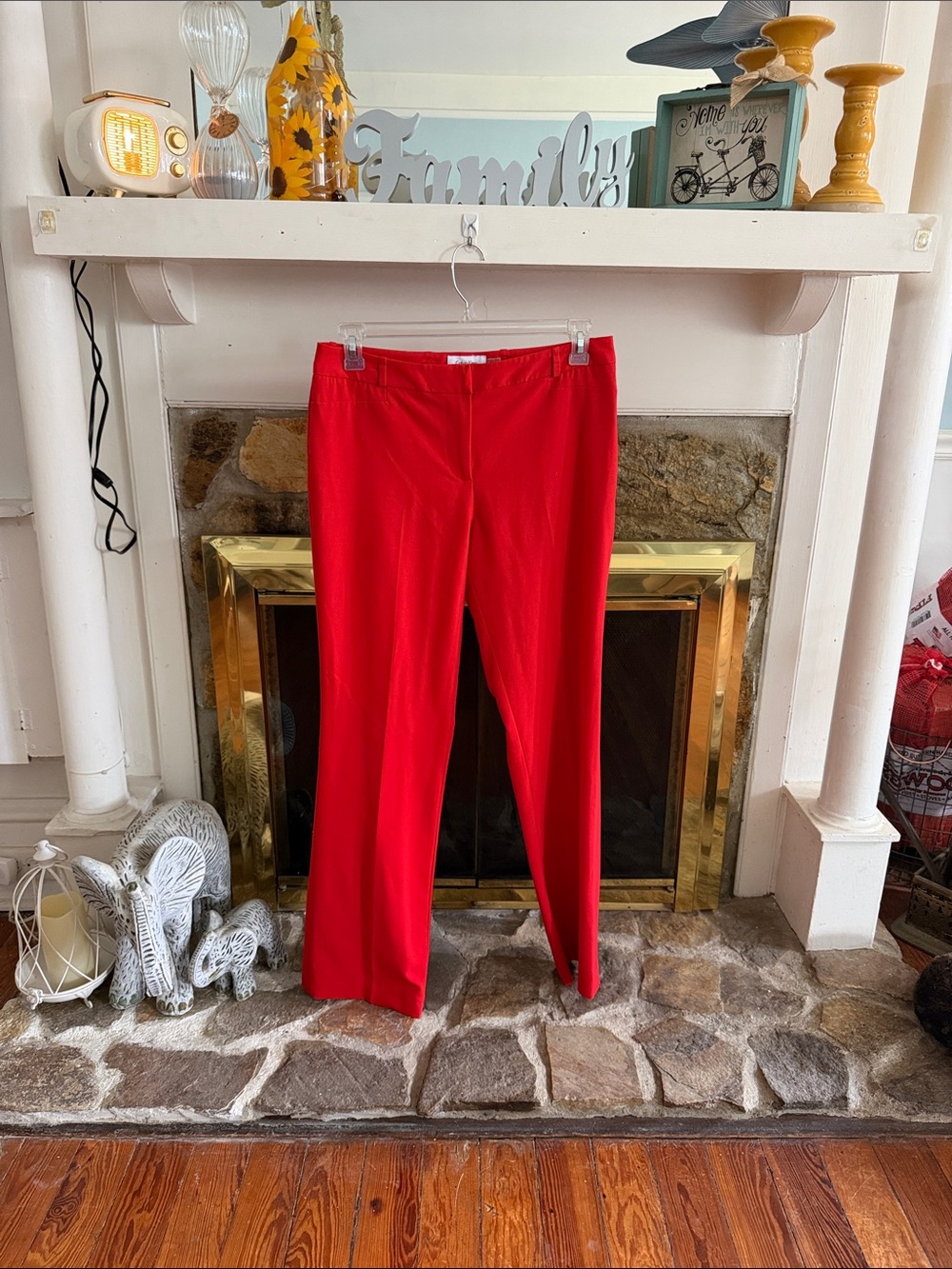 Calvin Klein Red Modern Fit Pants